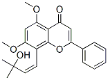 8-[(Z)-3-羥基-3-甲基-1-丁烯]-5,7-二甲氧基-2-苯基-4H-1-苯并吡喃-4-酮結構式_50299-52-0結構式