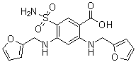 2,4-二(糠基氨基)-5-氨基磺?；郊姿峤Y(jié)構(gòu)式_5046-19-5結(jié)構(gòu)式