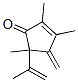 2,3,5-三甲基-4-亞甲基-5-(1-甲基乙烯基)-2-環(huán)戊烯-1-酮結(jié)構(gòu)式_50506-60-0結(jié)構(gòu)式