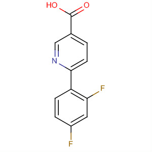 6-(2,4-二氟苯基)-煙酸結構式_505082-74-6結構式