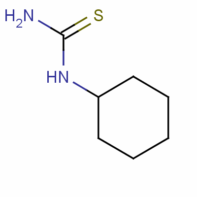 1-環(huán)己基-2-硫脲結(jié)構(gòu)式_5055-72-1結(jié)構(gòu)式