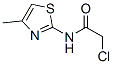 2-氯-N-(4-甲基-1,3-噻唑-2-基)乙酰胺結(jié)構(gòu)式_50772-53-7結(jié)構(gòu)式