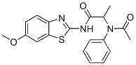 (9CI)-2-(乙?；交被?-N-(6-甲氧基-2-苯并噻唑)-丙酰胺結(jié)構(gòu)式_50827-33-3結(jié)構(gòu)式