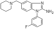 [1-(3-氟苯基)-5-[(哌啶-1-基)甲基]-1H-苯并咪唑-2-基]胺結(jié)構(gòu)式_509093-98-5結(jié)構(gòu)式