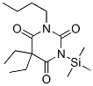 1-丁基-5,5-二乙基-3-(三甲基甲硅烷基)-2,4,6(1h,3h,5h)-嘧啶三酮結(jié)構(gòu)式_51209-90-6結(jié)構(gòu)式