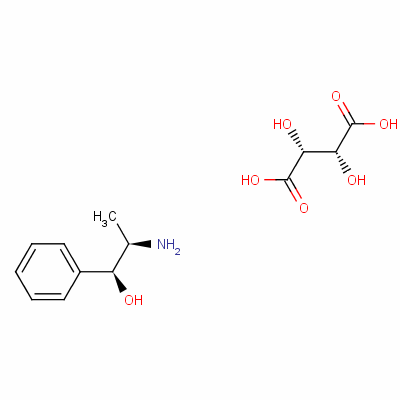 [R-(R*,S*)]-beta-羥基-alpha-甲基苯乙基銨 [R-(R*,R*)]-酒石酸氫鹽結(jié)構(gòu)式_51442-15-0結(jié)構(gòu)式