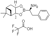 (3AS,4S,6S,7AR)-六氫-3A,5,5-三甲基-ALPHA-(苯甲基)-4,6-甲橋-1,3,2-苯并二氧硼烷-2-甲胺三氟乙酸鹽結(jié)構(gòu)式_514820-49-6結(jié)構(gòu)式