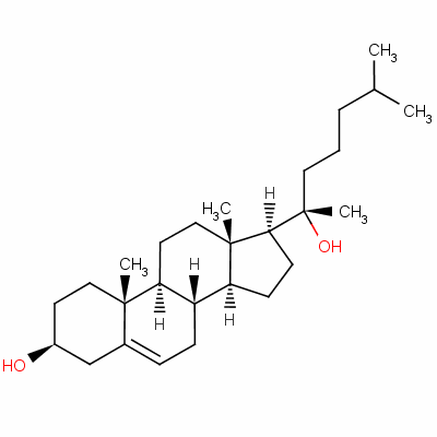 20|á-羥基膽固醇結(jié)構(gòu)式_516-72-3結(jié)構(gòu)式