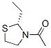 Thiazolidine, 3-acetyl-2-ethyl-, (2r)- (9ci) Structure,521317-01-1Structure