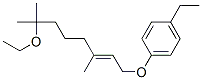 7-乙氧基-1-(p-乙基苯氧基)-3,7-二甲基-2-辛烯結構式_52730-76-4結構式