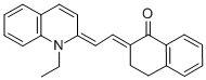 (2E)-2-[(2e)-2-(1-乙基喹啉-2(1h)-基)亞乙基]-3,4-二氫萘-1(2H)-酮結構式_53704-22-6結構式