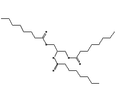 癸酸-1,2,3-丙三醇酯結構式_538-23-8結構式