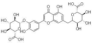 木犀草素-3’,7-二-O-葡糖苷酸結構式_53965-08-5結構式