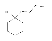 1-正丁基環(huán)己醇結(jié)構(gòu)式_5445-30-7結(jié)構(gòu)式