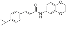 (2E)-n-(2,3-二氫-1,4-苯并二噁英-6-基)-3-[4-(1,1-二甲基乙基)苯基]-2-丙酰胺結構式_545395-94-6結構式