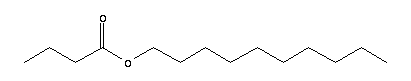 丁酸癸酯結構式_5454-09-1結構式