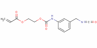 2-[[[(3-異氰?；谆交?氨基]羰基]氧基]丙烯酸乙酯結(jié)構(gòu)式_54554-39-1結(jié)構(gòu)式
