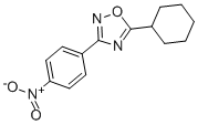 5-環(huán)己基-3-(4-硝基苯基)-1,2,4-噁二唑結(jié)構(gòu)式_54608-93-4結(jié)構(gòu)式