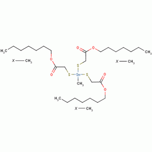 2,2,2-[(甲基錫烷基)三硫代]三乙酸三異辛酯結構式_54849-38-6結構式