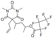 2,2,3,3,4,4,4-庚a氟丁酸 3-[六氫-1,3-二甲基-2,4,6-三氧代-5-(2-丙烯基)嘧啶-5-基]-1-甲基丁酯結構式_55429-89-5結構式