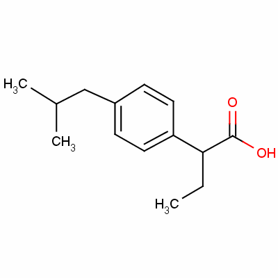 2-(4-異丁基苯基)丁酸結構式_55837-18-8結構式