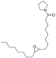 1-[8-(3-辛基環(huán)氧乙烷-2-基)辛?；鵠吡咯烷結(jié)構(gòu)式_56630-37-6結(jié)構(gòu)式