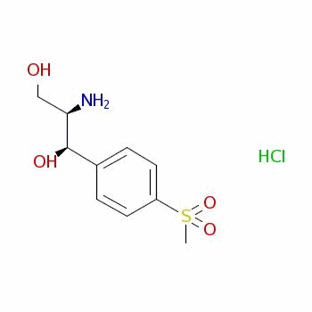 (1R,2R)-2-氨基-1-[4-(甲基磺?；?苯基]-1,3-丙二醇鹽酸鹽結(jié)構(gòu)式_56724-21-1結(jié)構(gòu)式