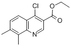 4-氯-7,8-二甲基喹啉-3-羧酸乙酯結構式_56824-88-5結構式
