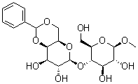 4-O-[4,6-O-(苯基亞甲基)-BETA-D-半乳糖基]-BETA-D-吡喃葡萄糖苷甲酯結(jié)構(gòu)式_56865-31-7結(jié)構(gòu)式