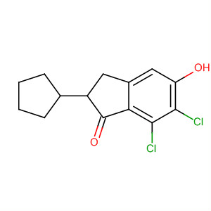 6,7-Dichloro-2-cyclopentyl-5-hydroxy-2,3-dihydroinden-1-one Structure,57509-32-7Structure