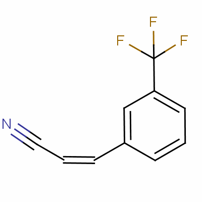 (Z)-3-[3-(三氟甲基)苯基]丙烯腈結(jié)構(gòu)式_58177-61-0結(jié)構(gòu)式