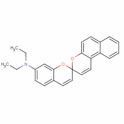 N,N-二乙基螺[2H-1-苯并吡喃-2,3-[3h]萘并[2,1-b]吡喃]-7-胺結(jié)構(gòu)式_58186-56-4結(jié)構(gòu)式