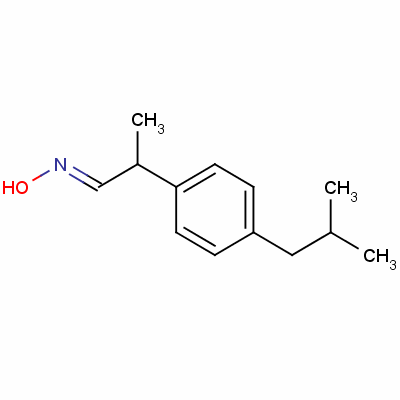 2-(4-異丁基苯基)丙醛肟結(jié)構(gòu)式_58609-72-6結(jié)構(gòu)式