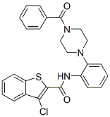 (9ci)-n-[2-(4-苯甲?；?1-哌嗪)苯基]-3-氯-苯并[b]噻吩-2-羧酰胺結(jié)構(gòu)式_587009-28-7結(jié)構(gòu)式