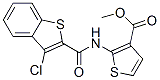 (9ci)-2-[[(3-氯苯并[b]噻吩-2-基)羰基]氨基]-3-噻吩羧酸甲酯結構式_588693-18-9結構式