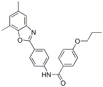 (9ci)-n-[4-(5,7-二甲基-2-苯并噁唑基)苯基]-4-丙氧基-苯甲酰胺結構式_590396-11-5結構式