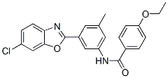 (9ci)-n-[3-(6-氯-2-苯并噁唑基)-5-甲基苯基]-4-乙氧基-苯甲酰胺結(jié)構(gòu)式_590396-53-5結(jié)構(gòu)式