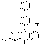 10-(4-聯(lián)苯基)-2-異丙基噻噸酮-10-硫鎓六氟磷酸鹽結(jié)構(gòu)式_591773-92-1結(jié)構(gòu)式