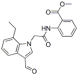 (9CI)-2-[[(7-乙基-3-甲?；?1H-吲哚-1-基)乙?；鵠氨基]-苯甲酸甲酯結(jié)構(gòu)式_593237-21-9結(jié)構(gòu)式