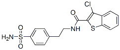 Benzo[b]thiophene-2-carboxamide, n-[2-[4-(aminosulfonyl)phenyl]ethyl]-3-chloro-(9ci) Structure,600122-24-5Structure