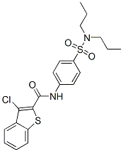 (9ci)-3-氯-n-[4-[(二丙基氨基)磺?；鵠苯基]-苯并[b]噻吩-2-羧酰胺結構式_600122-43-8結構式