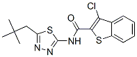 (9ci)-3-氯-n-[5-(2,2-二甲基丙基)-1,3,4-噻二唑-2-基]-苯并[b]噻吩-2-羧酰胺結構式_600122-45-0結構式