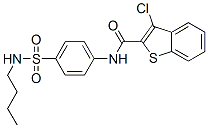 (9ci)-n-[4-[(丁基氨基)磺?；鵠苯基]-3-氯-苯并[b]噻吩-2-羧酰胺結(jié)構(gòu)式_600122-47-2結(jié)構(gòu)式