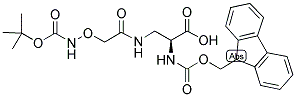 NΑ-FMOC-NΒ-(N-BOC-氨基氧基乙?；?-L-2,3-二氨基丙酸結(jié)構(gòu)式_600153-12-6結(jié)構(gòu)式