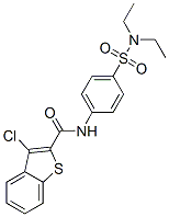 (9ci)-3-氯-n-[4-[(二乙基氨基)磺?；鵠苯基]-苯并[b]噻吩-2-羧酰胺結(jié)構(gòu)式_600640-87-7結(jié)構(gòu)式