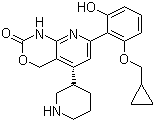 7-[2-(環(huán)丙基甲氧基)-6-羥基苯基]-1,4-二氫-5-(3s)-3-哌啶基-2H-吡啶并[2,3-d][1,3]噁嗪-2-酮結構式_600734-02-9結構式
