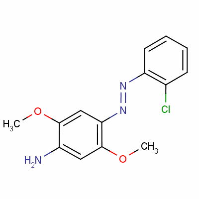 4-(2-氯苯基氮雜)-2,5-二甲氧基苯胺結(jié)構式_60143-59-1結(jié)構式