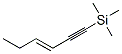(E)-1-(三甲基甲硅烷基)-3-己烯-1-炔結(jié)構(gòu)式_60216-44-6結(jié)構(gòu)式