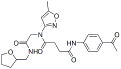 (9ci)-n-(4-乙?；交?-n-(5-甲基-3-異噁唑基)-n-[2-氧代-2-[[(四氫-2-呋喃)甲基]氨基]乙基]-丁烷二酰胺結(jié)構(gòu)式_602322-34-9結(jié)構(gòu)式