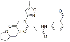 (9ci)-n-(3-乙?；交?-n-(5-甲基-3-異噁唑基)-n-[2-氧代-2-[[(四氫-2-呋喃)甲基]氨基]乙基]-丁烷二酰胺結構式_602322-35-0結構式